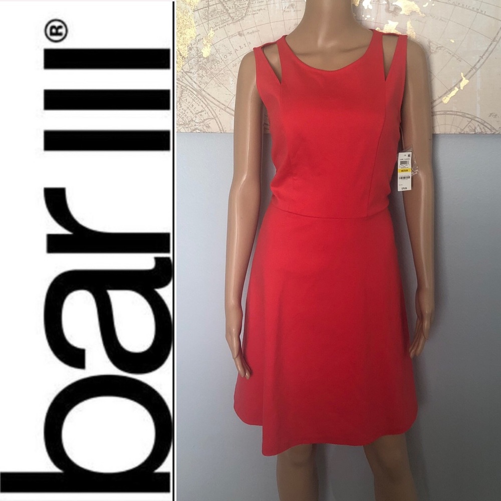 Bar III Slit Shoulder Fit and Flare